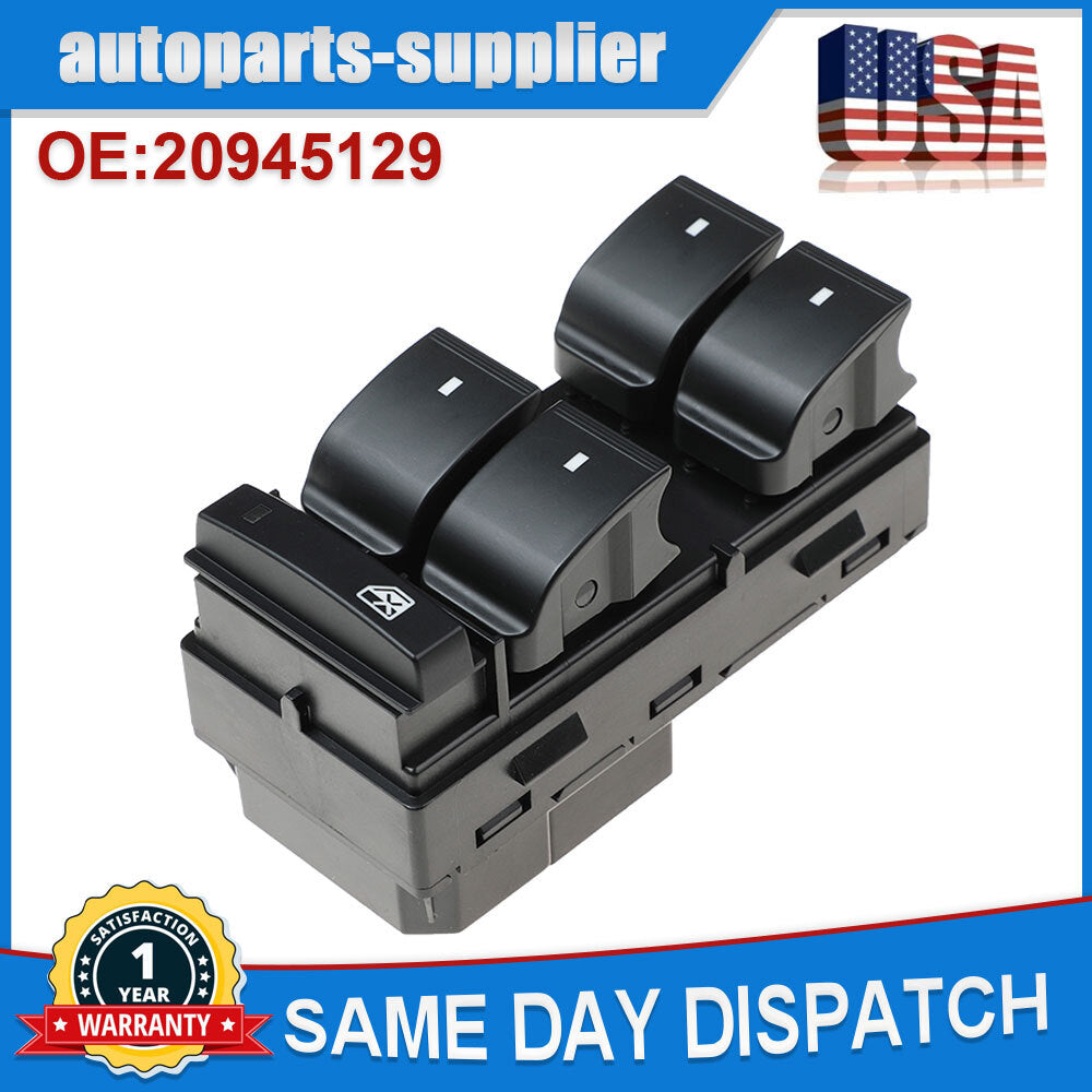 20945129 Driver's side main power window switch for Chevrolet Silverado for GMC