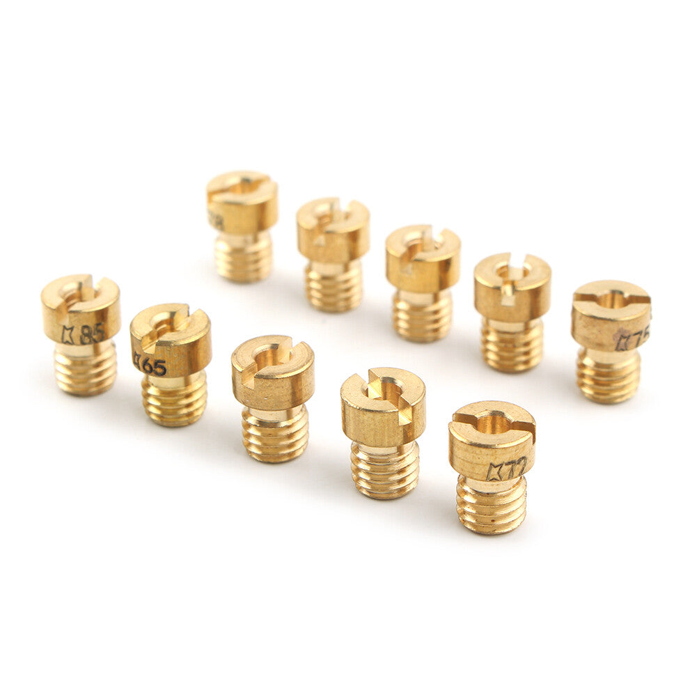 10x Main Jets Carburetor for PWK Keihin OKO CVK NSR KSR Carb Set Injector Nozzle