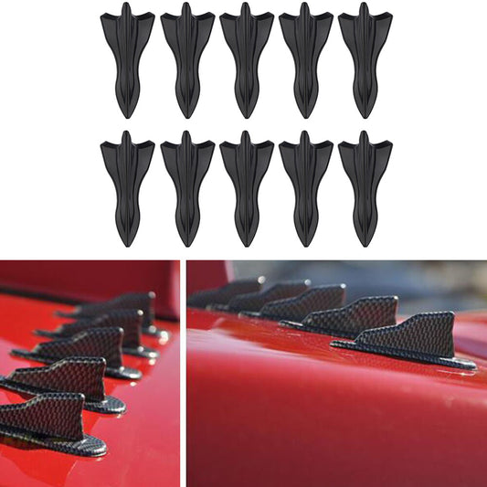 10-piece car shark fin diffuser vortex generator wing roof boiler bumper antenna