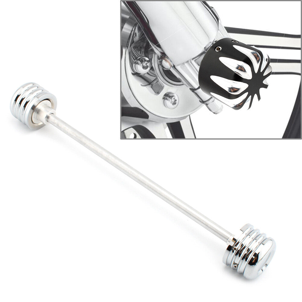 Motorcycle Front Axle Nut Covers Caps Installation Kit for Harley Davidson