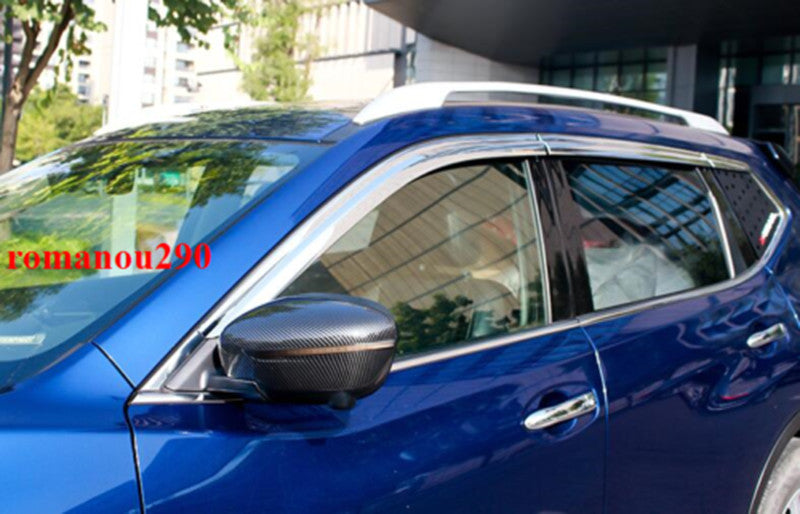 for Nissan Rogue Sport 17-22 Chrome Window Visors Sun Rain Guard Vent Shade Trim
