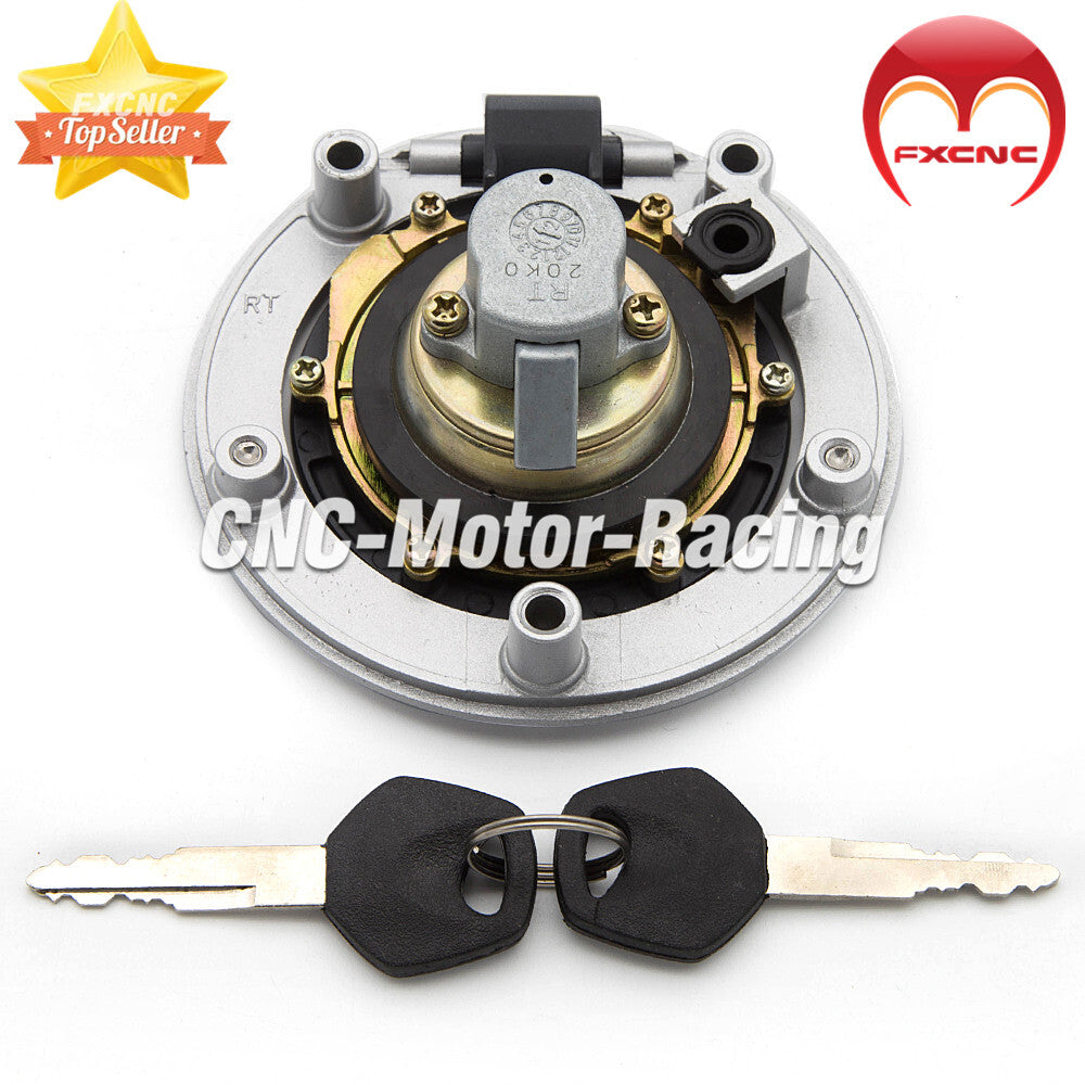 Fuel tank cap key lock for Suzuki GSXR600 (2004-2015) and Hayabusa (2008-2014).