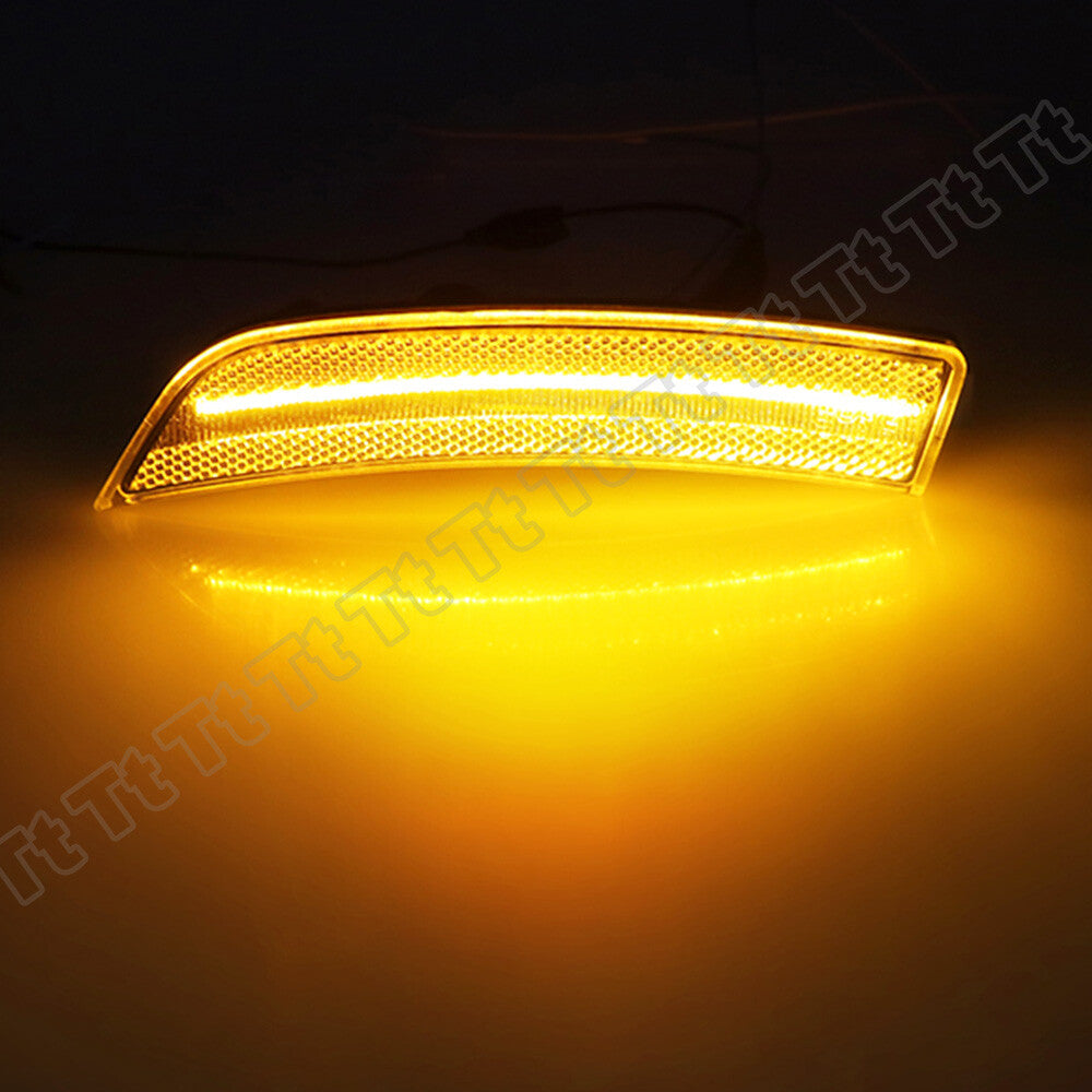 Two transparent LED mudguard side marker lights for 2022 and 2023 for Toyota GR86 and for Subaru BRZ.