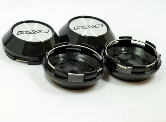 4-piece set of 68mm light silver and black wheels, center hubcap badge decal badge TE37