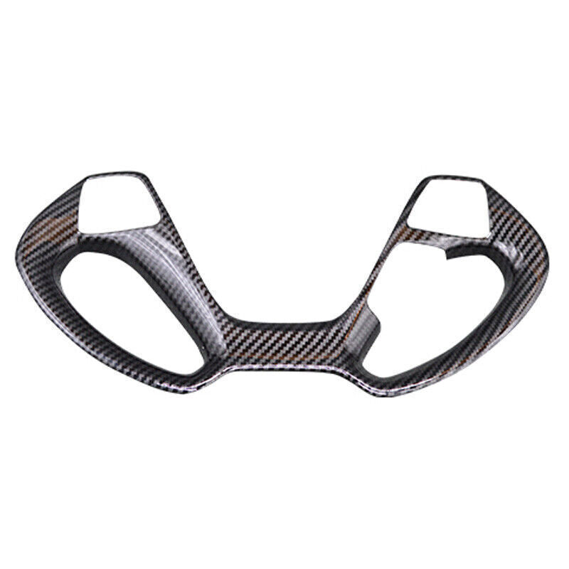 Steering Wheel Frame Panel Cover Trim 1X for Kia K3 2014-2018 Black Carbon Fiber