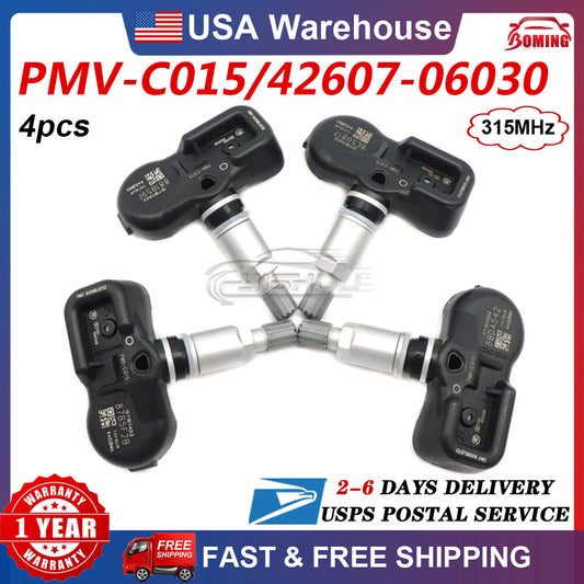 4-piece TPMS tire pressure sensor kit for Toyota Tacoma for Lexus PMV-C015 42607-06030