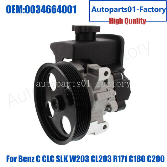 0034664001 Power Steering Pump for Mercedes C CLC SLK W203 CL203 R171 C180 C200
