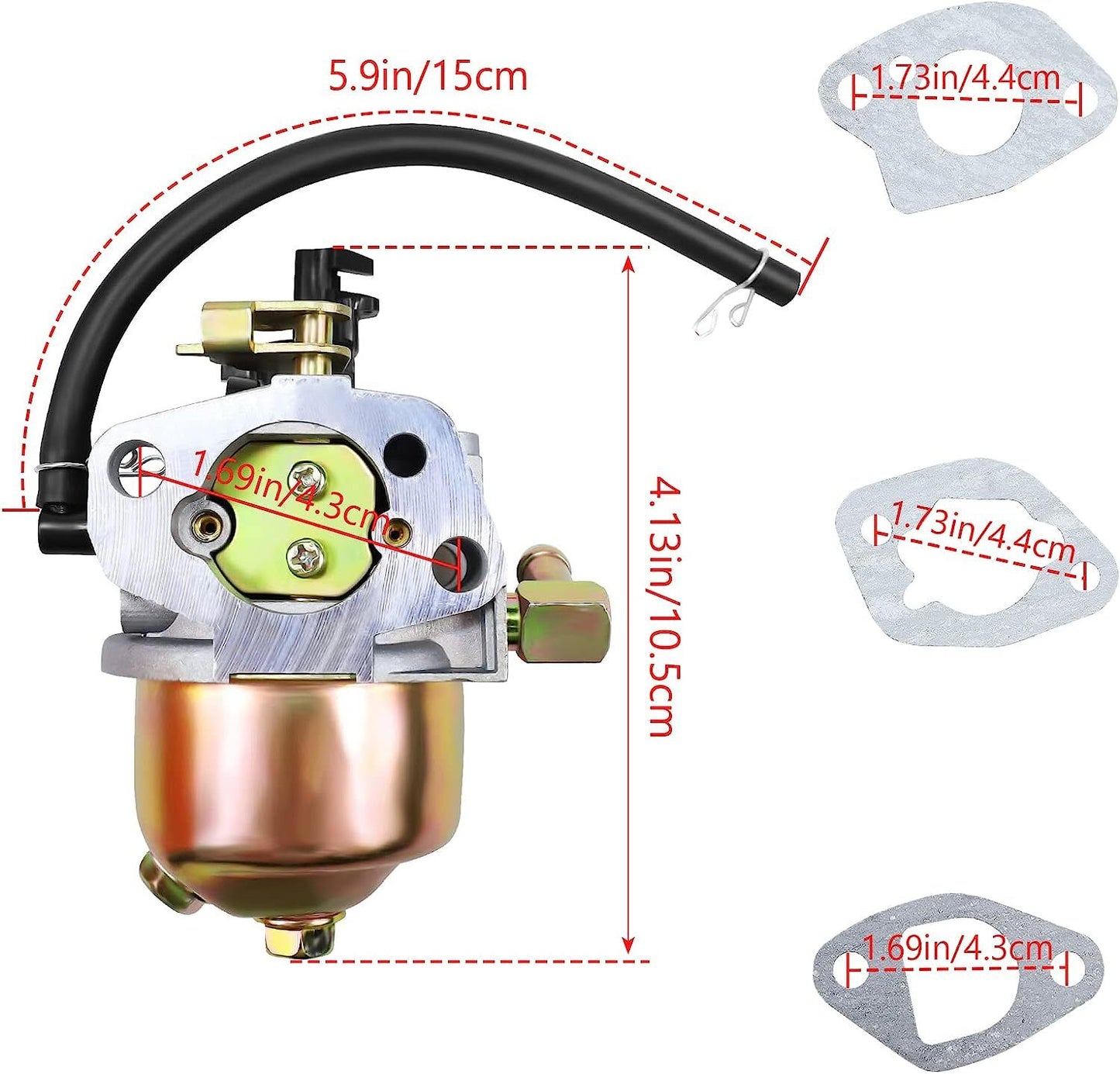 Carburetor For MTD Cub Cadet Troy Bilt 951-10974 / 951-10974A / 951-12705 Primer