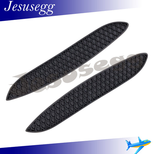 1 Pair Rear Bumper Grille Insert Trim for Mercedes A-Class W177 Textured Black