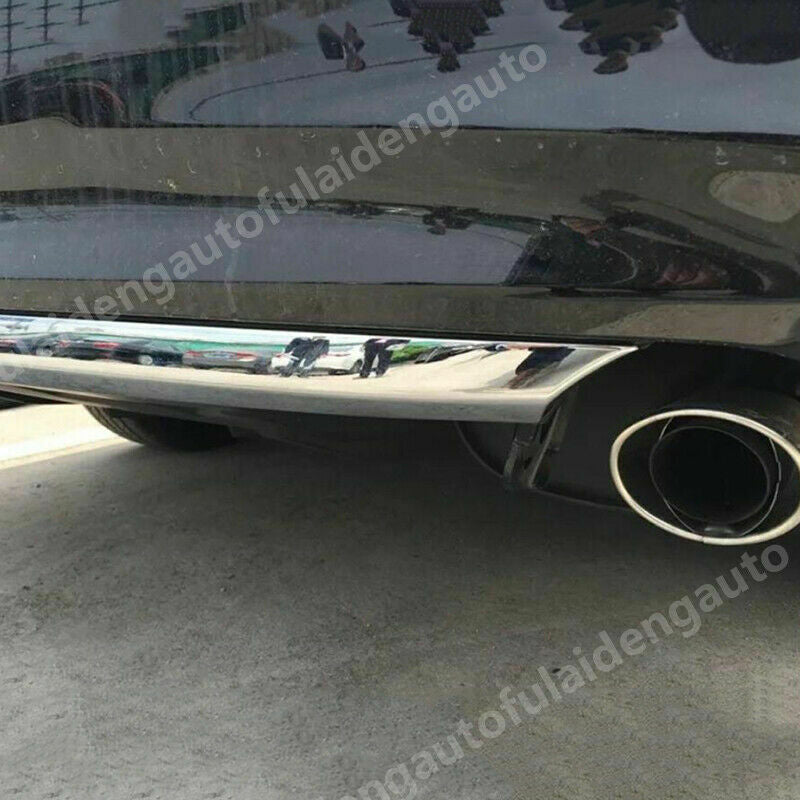 for Toyota for Camry 2015-2017 Chrome Rear Bumper Guard Lower Cover Strip Trim Decor