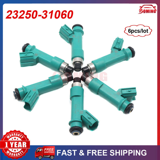 Fuel Injectors 23250-31060 for Toyota Tacoma Tundra 4Runder FJ Cruiser 6PCS