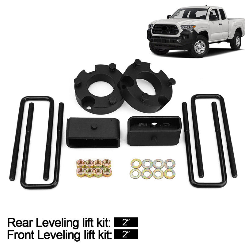 2-inch front and 2-inch rear leveling and lifting kit with adjustable height intervals suitable for 2007-2021 for Toyota Tundra models.