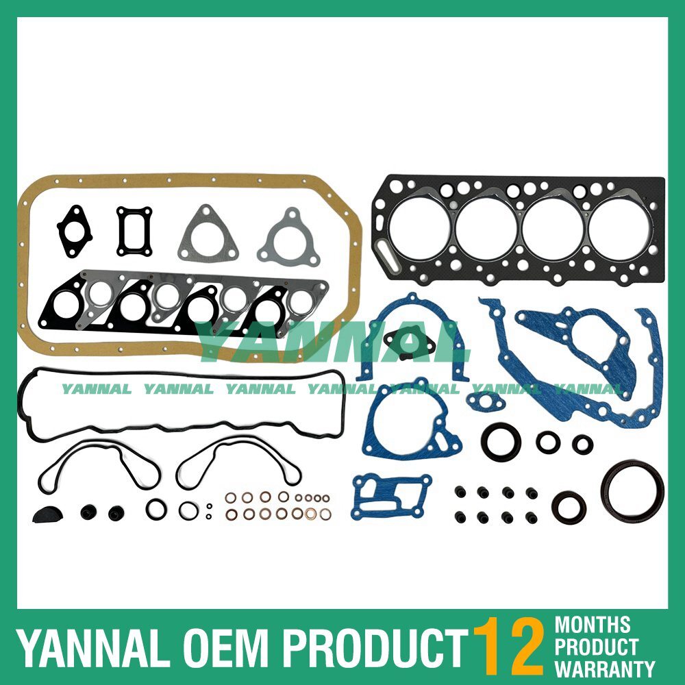 4-piece overhaul kit with gaskets for Hyundai D4BB for Mitsubishi Filter Pavement Engine