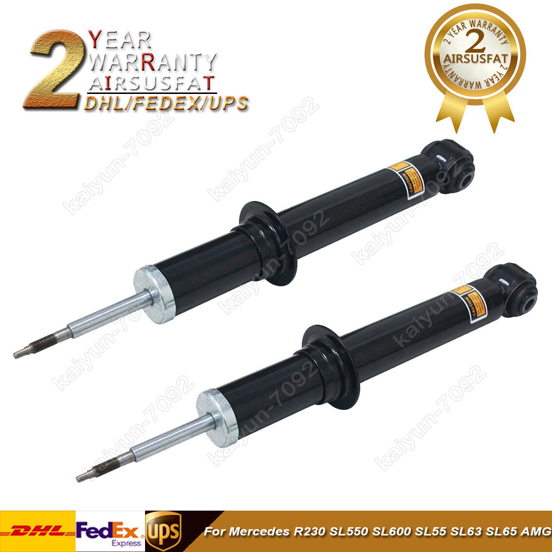 2x for Mercedes R230 SL550 SL600 SL55 SL63 SL65 AMG Rear Shock Absorber Cores