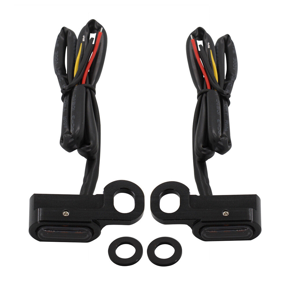 LED Front Turn Signal Light Run Indicator Lamp for BMW R18 Black Smoke Lens