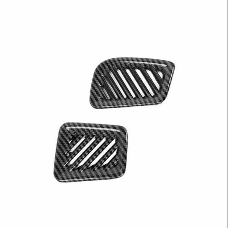 for Toyota Highlander 20-22 Carbon Fiber Dashboard Air Outlet Vent Cover Trim 2P