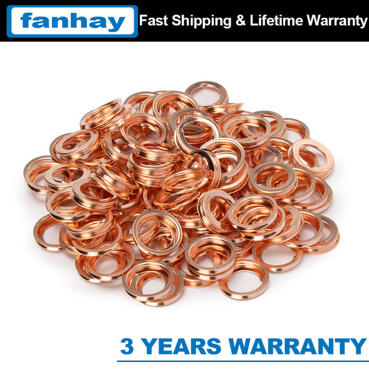500PCS for Nissan for Infiniti Metal Oil Drain Plug Crush Washer Gasket 11026-JA00A
