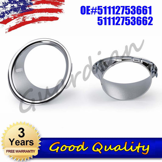 Front fog light trim ring cover 51112753661 51112753662 for BMW for Mini Cooper