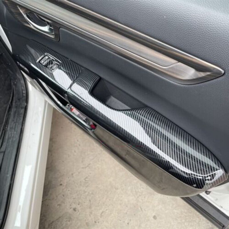for Honda CR-V CRV 2023-2024 Carbon Color Inner Door Window Armrest Cover Trim