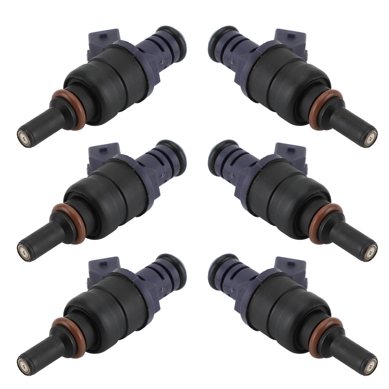 6-pack of fuel injectors, priced at 1439800, suitable for BMW 330CI, 330I, 530I, X3, X5, Z3, Z4 (01-06), 3.0L T1