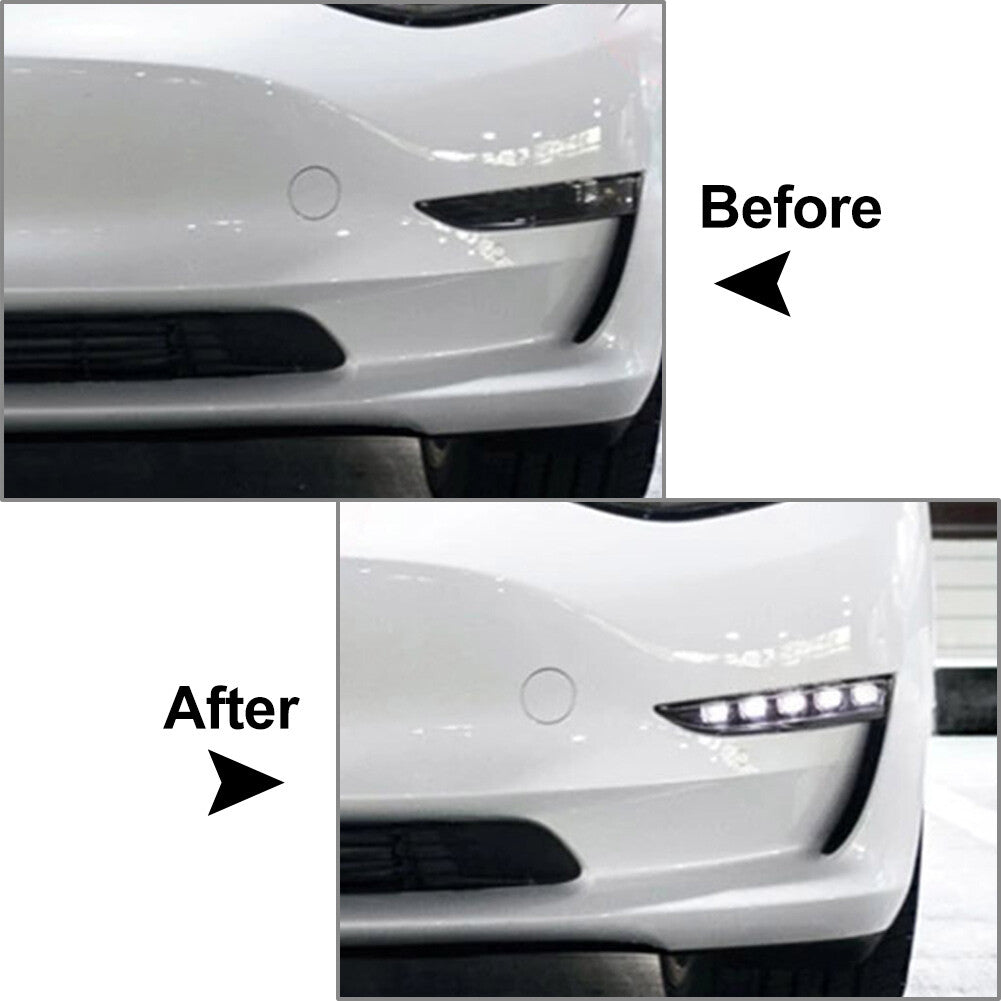 Fog Lamp Daytime Running Light DRL for Tesla Model 3 2017-2023 for Model Y 19-24