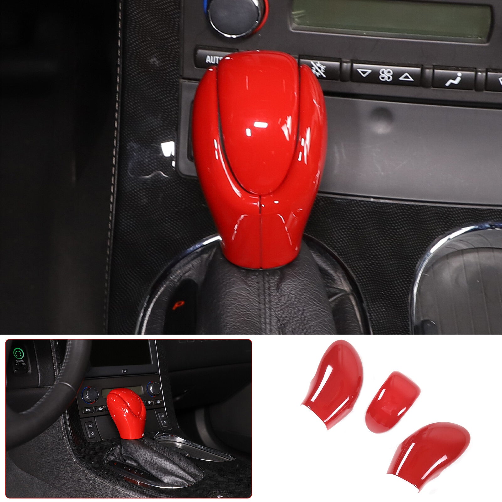 ABS carbon fiber console dashboard cover for Mercedes-Benz C-Class W204 10-13