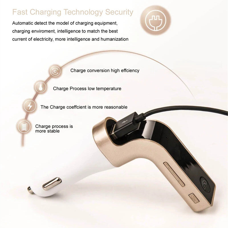 Car MP3 Player Bluetooth FM Transmitter Wireless Music USB Charger Hand- Kit