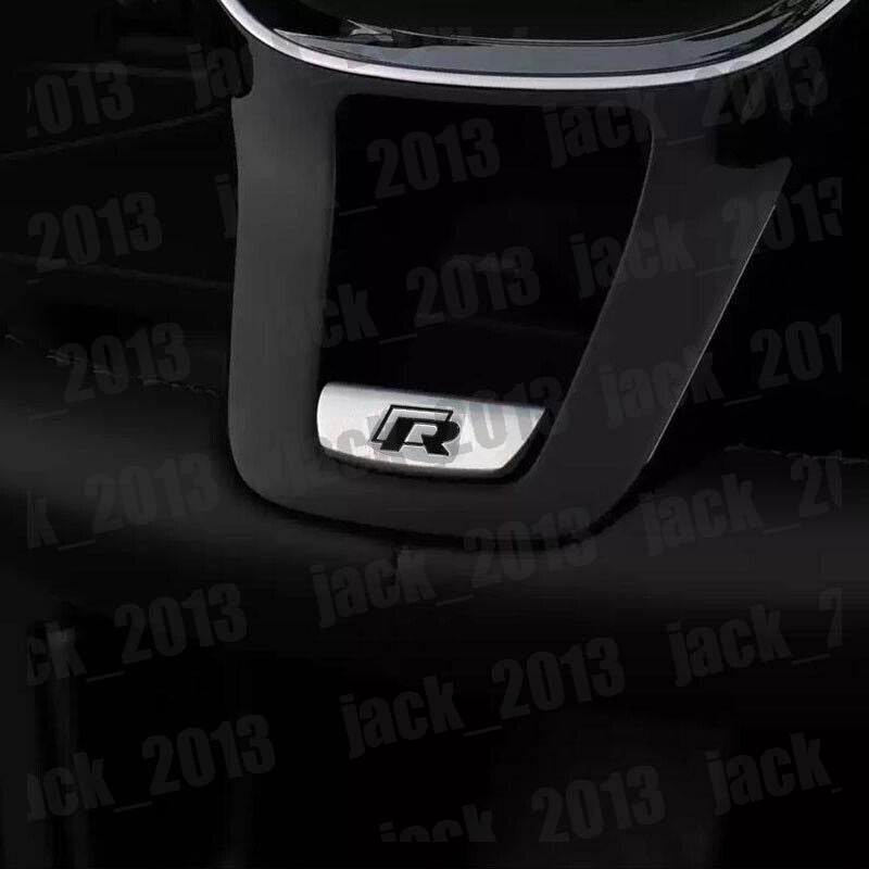 stainless R Steering Wheel Sequin Cover Trim for Volkswagen for VW for Tiguan 2017-2024