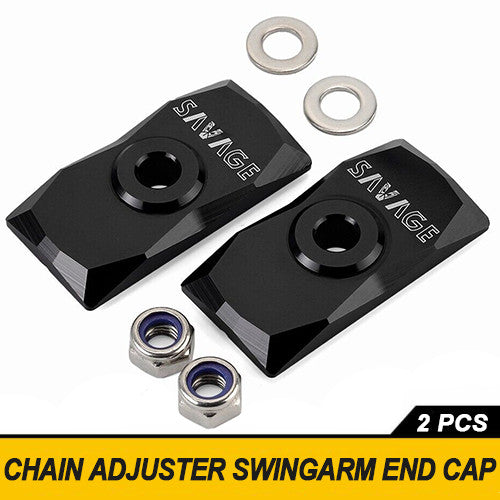 Chain adjuster swing arm end cap suitable for Kawasaki -X 300 2017-2022 and KLR650 2022.