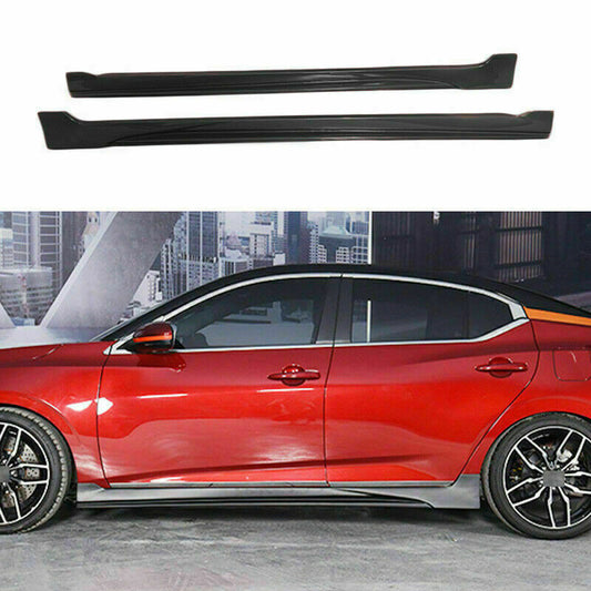 black Side Skirts Extension Spoiler Guard 2p for Nissan Sylphy Sentra 2020-2022