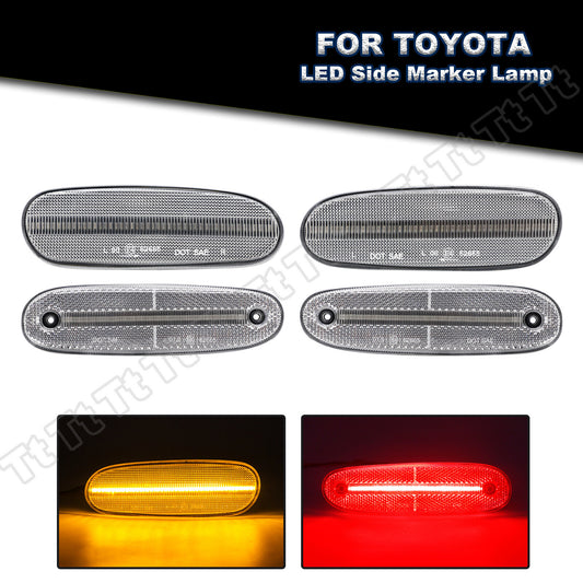 Transparent lens for 93-98 for Toyota Supra Mk.4 LED front and rear bumper side marker lights