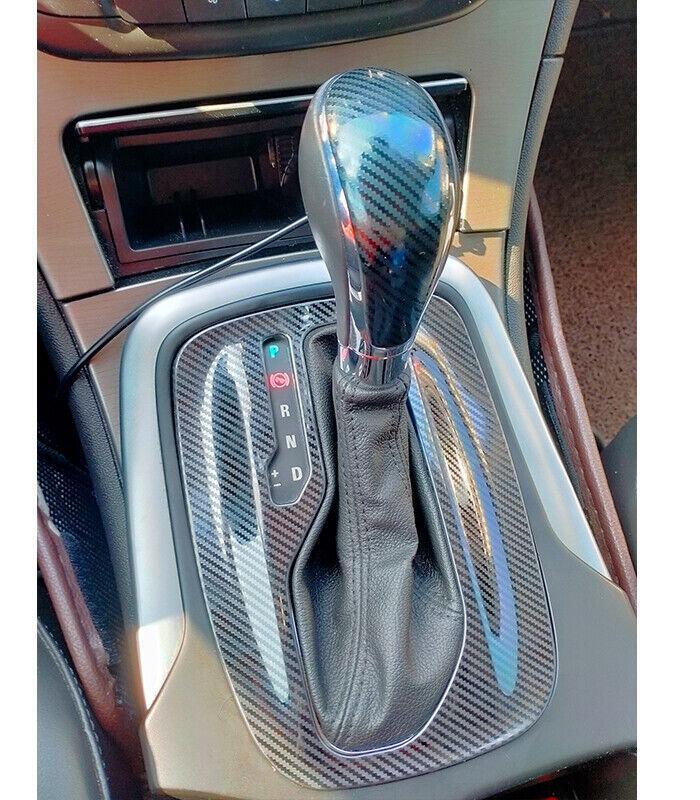 Steel Carbon Fiber Inner Console Gear Shift Panel Trim for Buick Regal 2011-17