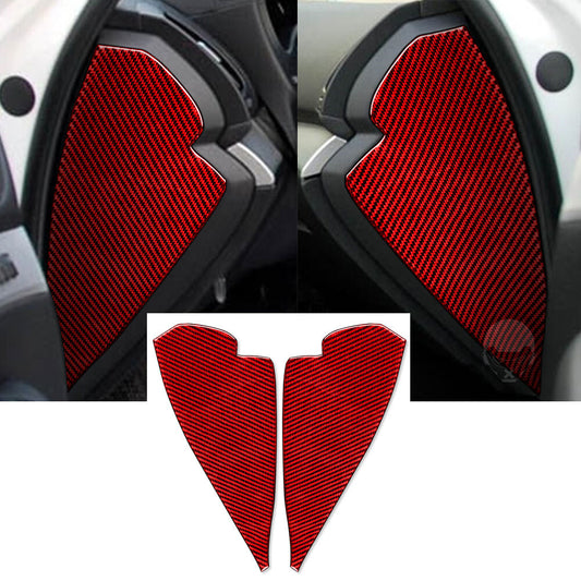 Red Carbon Door Buffer Cushion Mat Panel Cover for Infiniti G37 Sedan 2007-2009