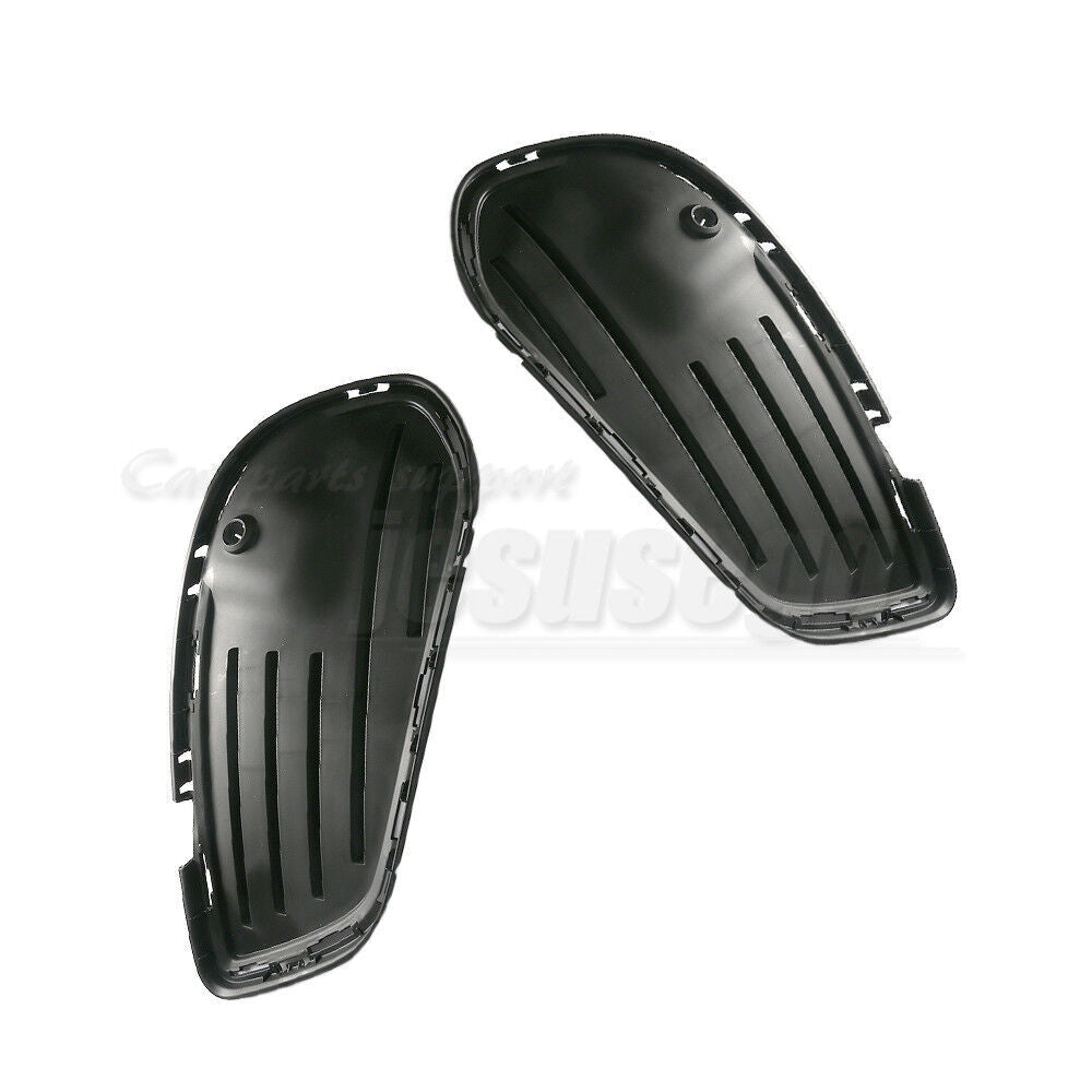 2Pcs Front Bumper Fog Grille Cover Fit for Mercedes-Benz C-Class W205 2015-2016