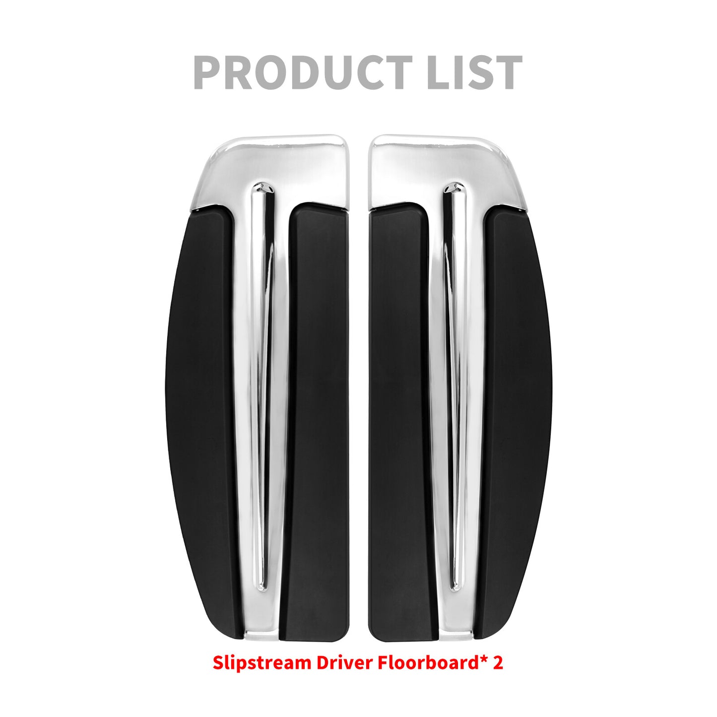 Driver Floorboard Footboard Inserts for Harley Road King Electra Glide 1986-2024