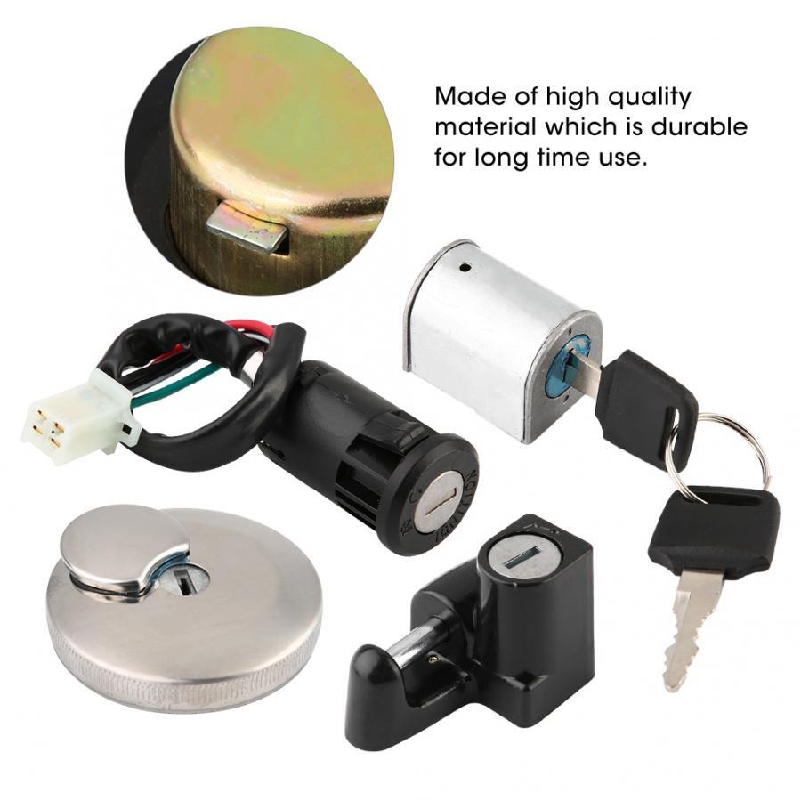 Lgnition Lock Fuel Tank Cap Lock Helmet Lock Anti-theft Lock for Honda Monkey