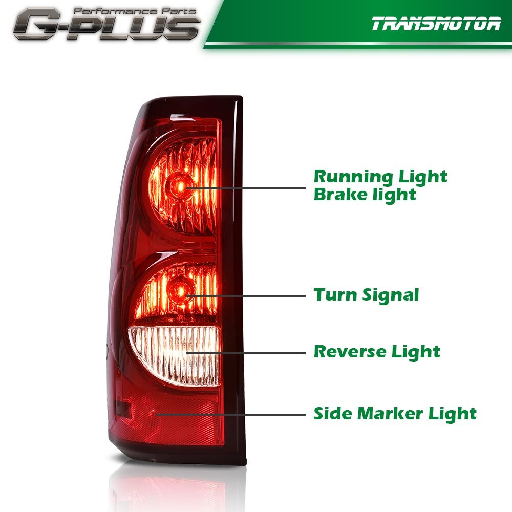 Red taillights and brake lights are suitable for 2003-2006 for Chevrolet Silverado 1500, 2500, 3500 HD