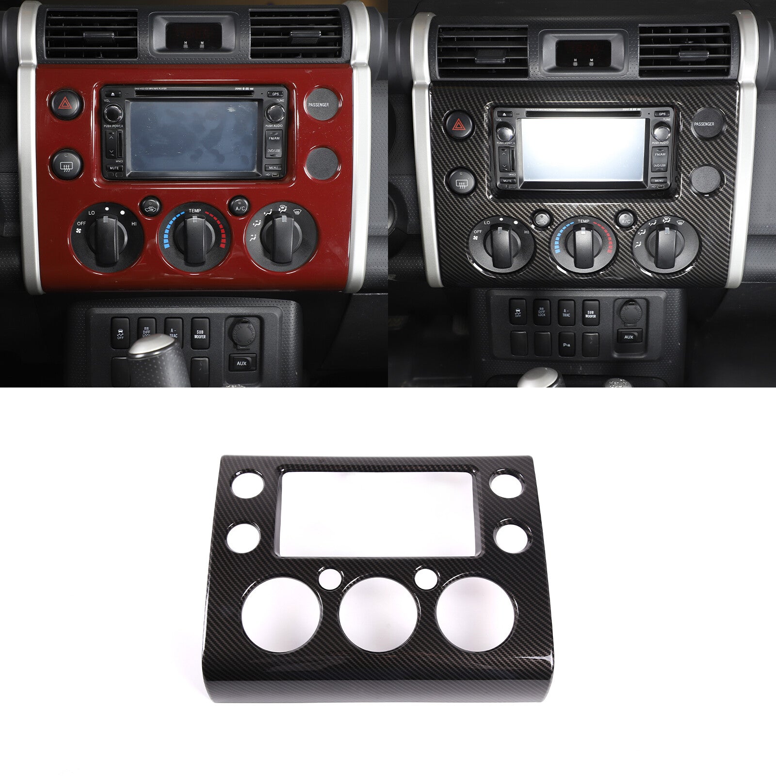 ABS oak wood trim steering wheel frame for Ford Maverick 2022