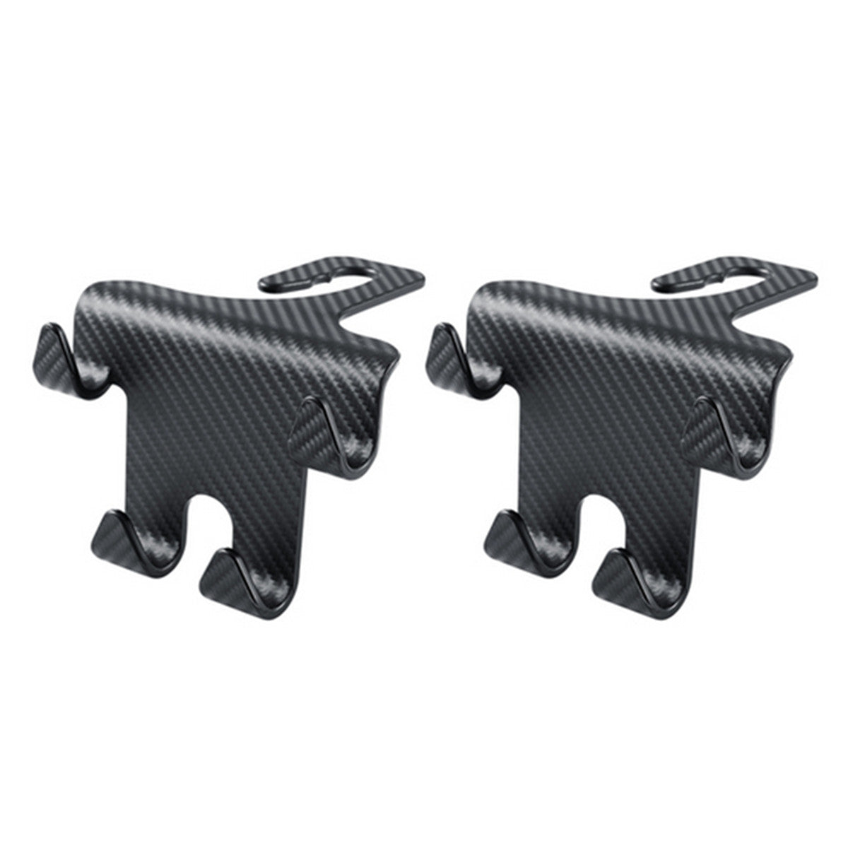 2Pcs ABS Car for Seat Headrest Hook Backseat Mobile Phone Holder Storage Bag Hanger