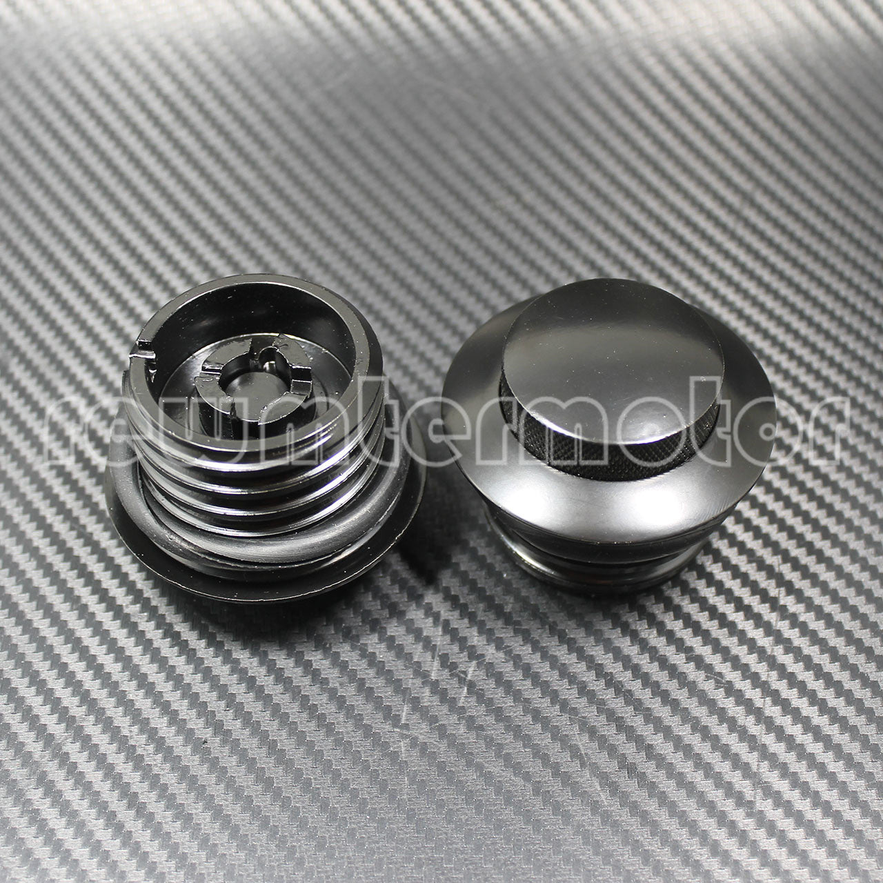 2pcs Motorcycle Vented Screw-in Fuel Tank Gas Cap Fit for Harley Dyna 1982-up