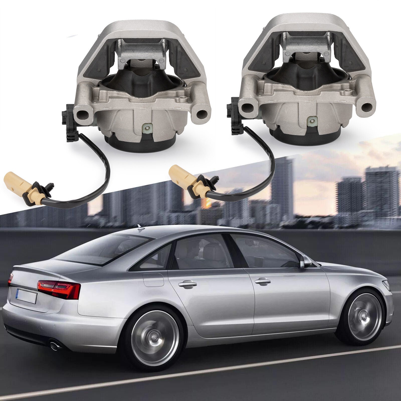 Engine and motor mounting kit for Audi for A6 A7 Quattro 2012-2018 3.0L/2.0L (left + right)