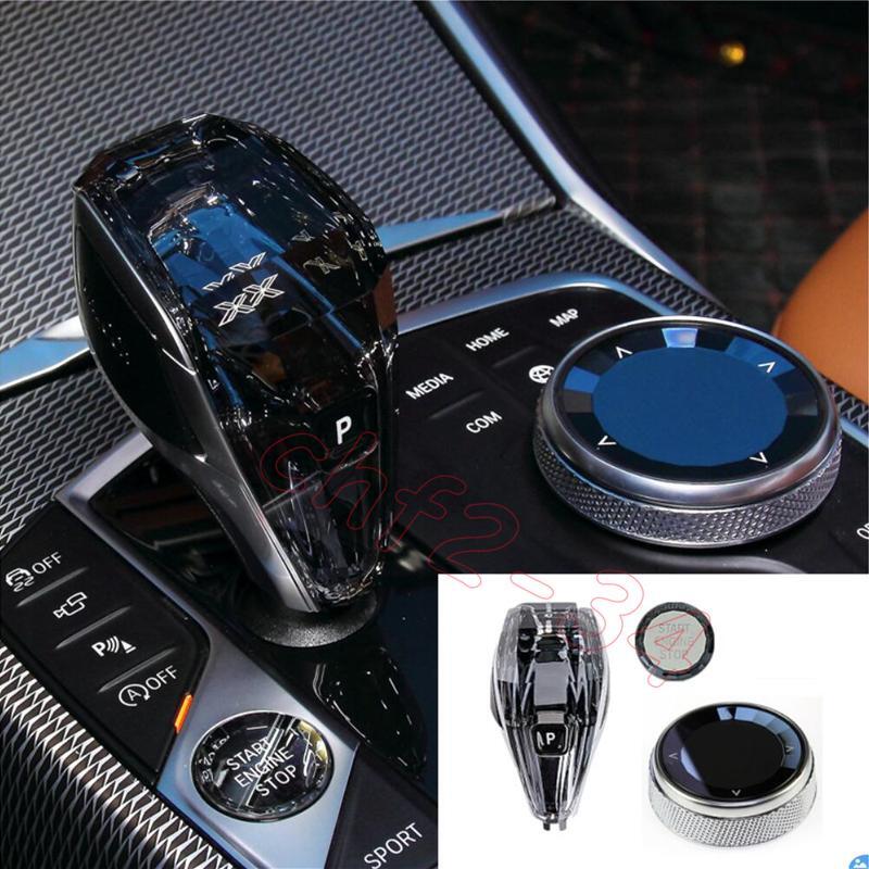 Fit for BMW X1 F48 2016-2021 Crystal Style Interior Gear Shift Knob Cover 3PCS