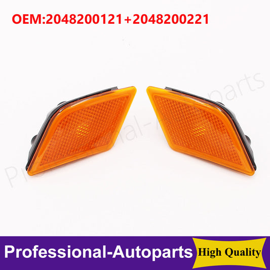 1Pair of Front Side Marker Light for Mercedes Benz W204 Pre-LCI C-Class 2008-11