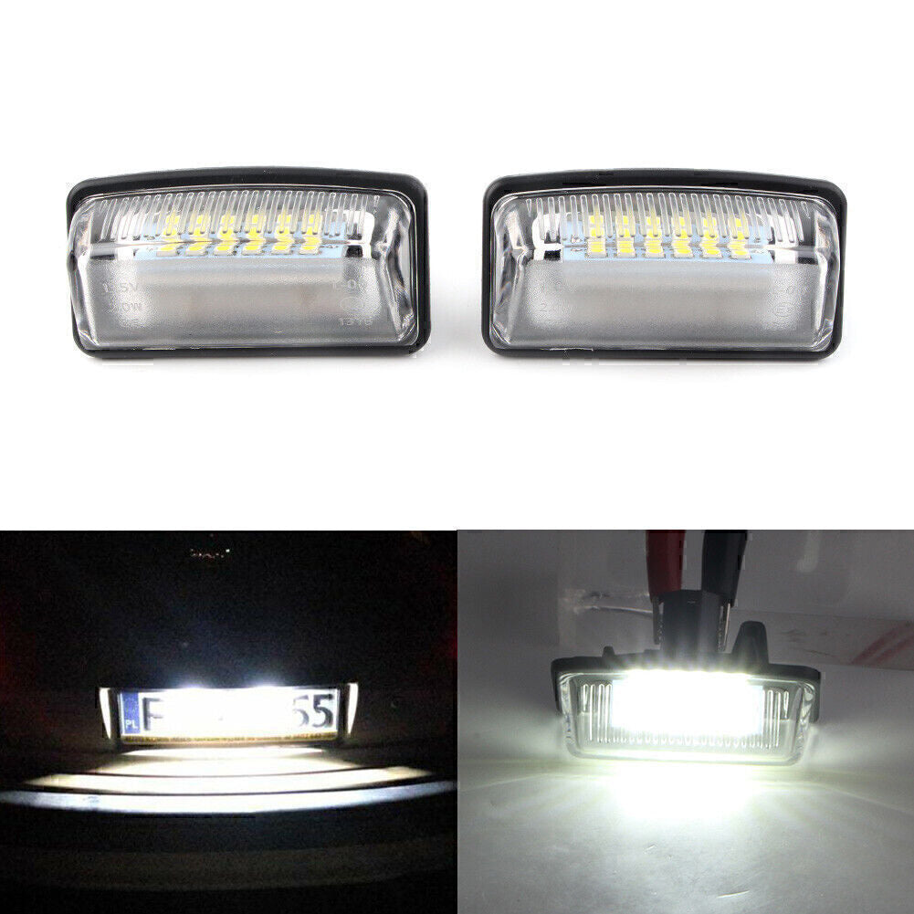 2Pcs LED License Number Plate Light white for Toyota Crown Reiz Vios 2005-10 06