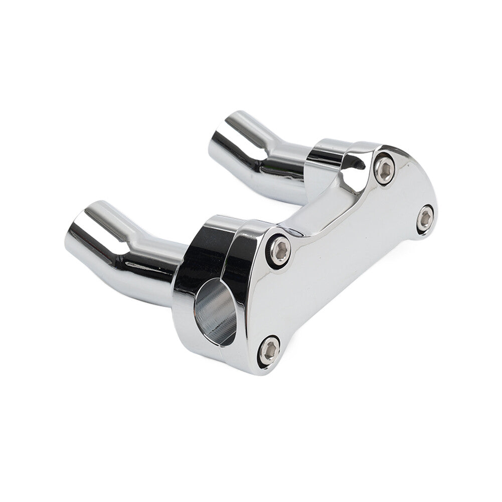 Top Cover 3.5 Handlebar Risers Clamp Chrome for Harley Dyna Softail Sportster