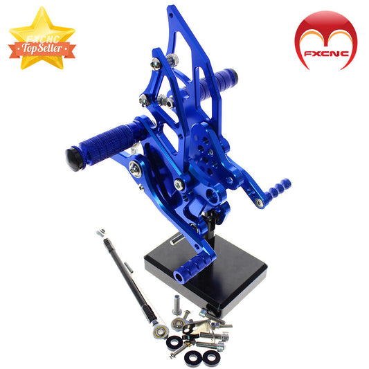 CNC adjustable foot spike gear set suitable for Kawasaki Z300, Z250, ER300 (2014-2015-2016-2017)