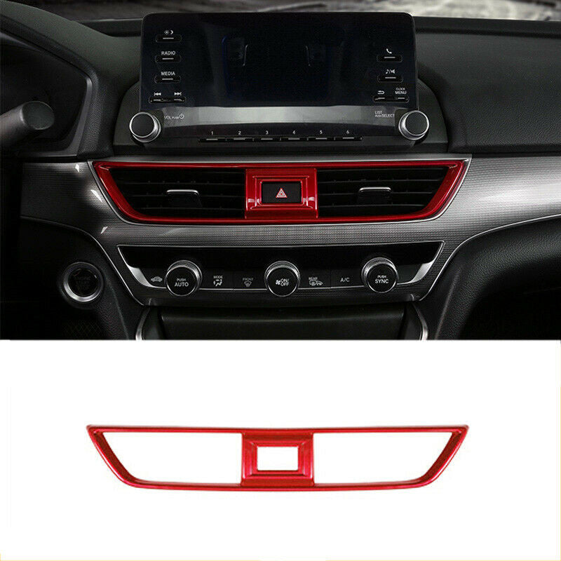 for Honda Accord 10Th 2018-2022 Red Inner Central Console Air Outlet Vent Frame