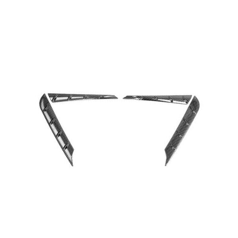 4P Carbon Fiber Rear Window Wing Pillar Cover Trim for Toyota Highlander 2020-24