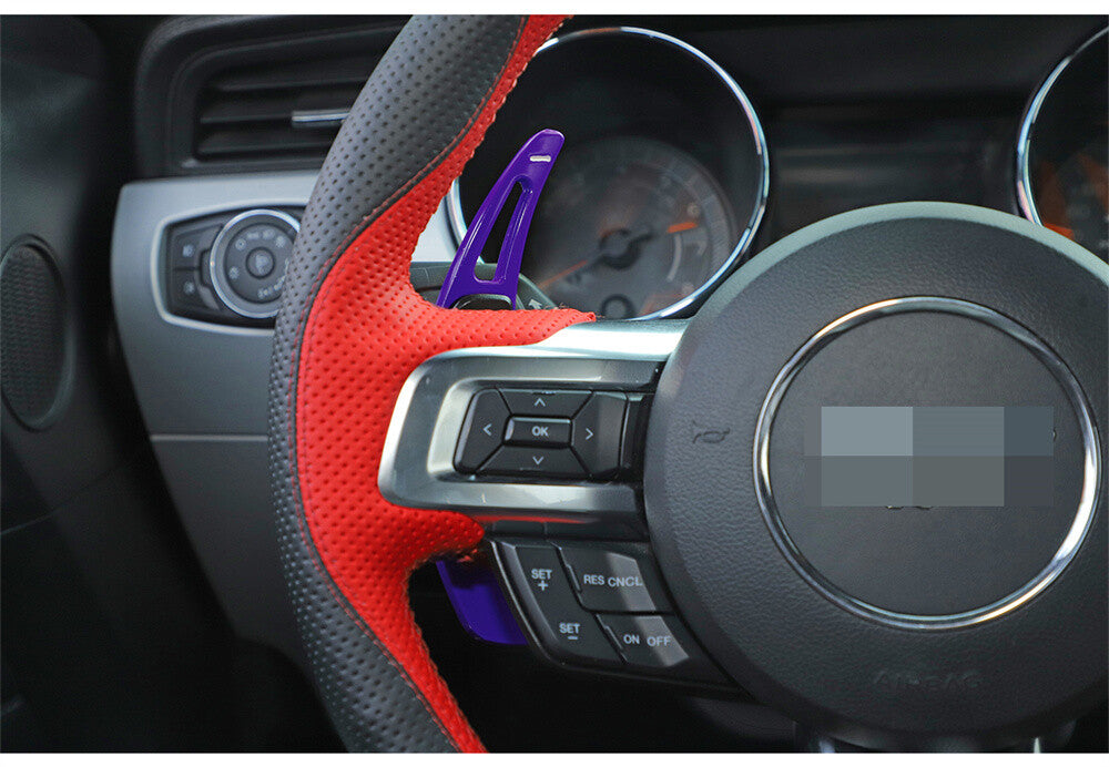 Steering Wheel Shift Paddle Shifter Extension for Ford for Mustang 2015+Alloy Purple
