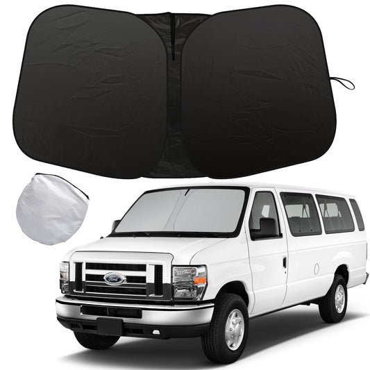 For 1992-2025 for Ford Econoline E-Series Van Front Windshield Sunshade Sun Cover
